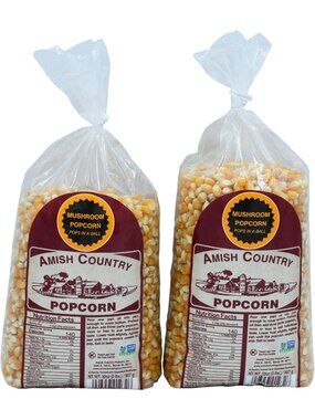 Mushroom Popcorn Kernels - 2 Bags, Non-GMO, Gluten-Free, Old Fashioned Snack
